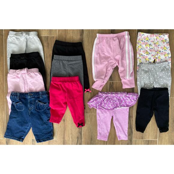 Infant Girl Pants 0-3 Months - Picture 1 of 8
